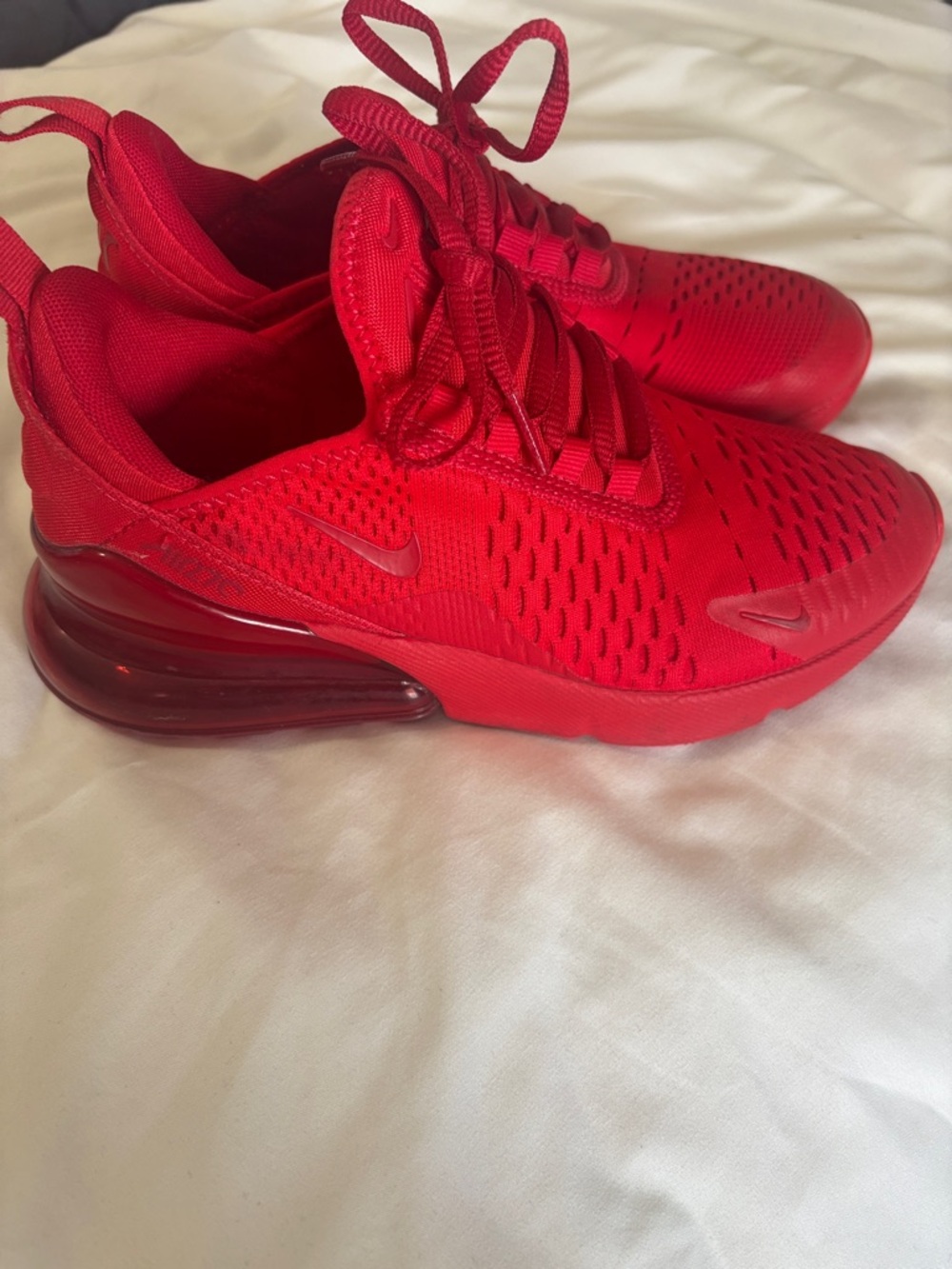 Nike Red Air Max 270 Style Sneakers